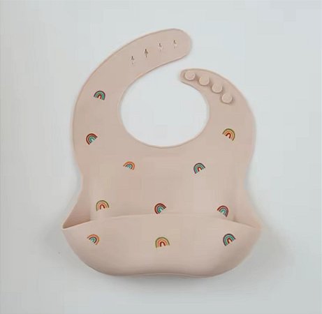 Babador em Silicone Arco Iris