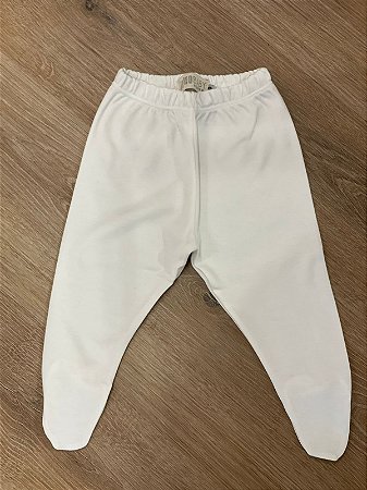 Calça Suedine Branca - Total Baby Tamanho :PP  ( 0-3 Meses)