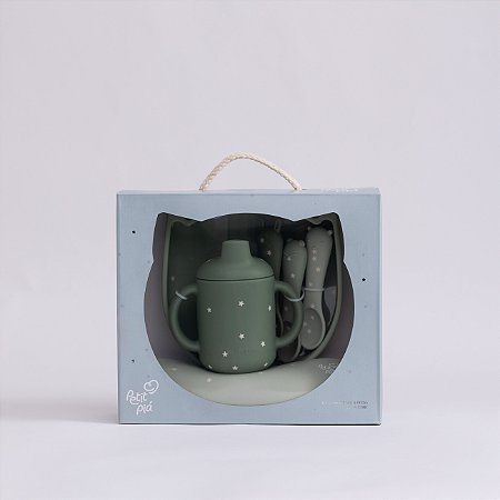 Kit Alimentação 6 pcs Verde Premiun - Petit Pia