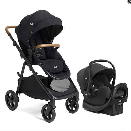 Carrinho de bebê Ginger Travel System (Preto Shale) - Joie