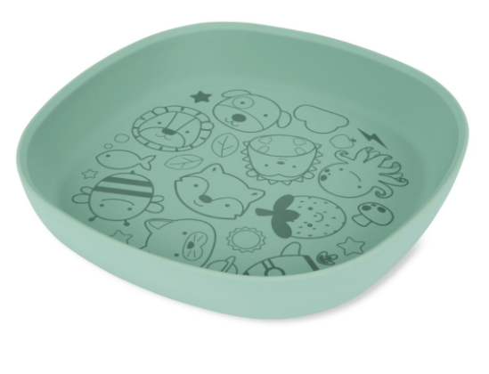 Prato De Silicone Zoo e Spark Style Verde Skip Hop