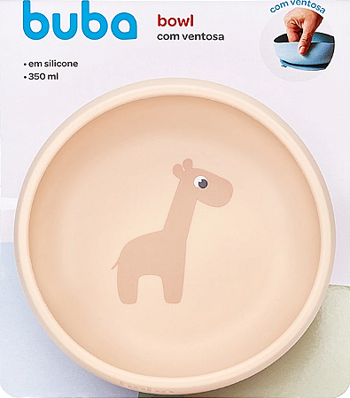 Bowl em Silicone com Ventosa Cloudy Bege  - Buba