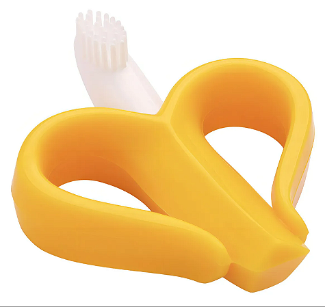 Massageador De Gengiva Ludico Banana Pimpolho Cor Amarelo