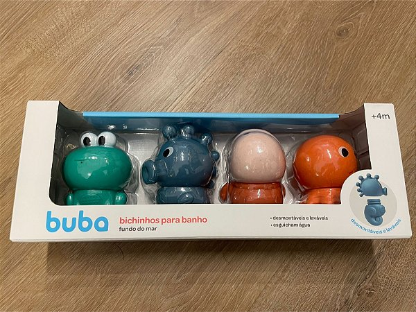 Brinquedos Bichinhos para Banho Laváveis Fundo do Mar - Buba