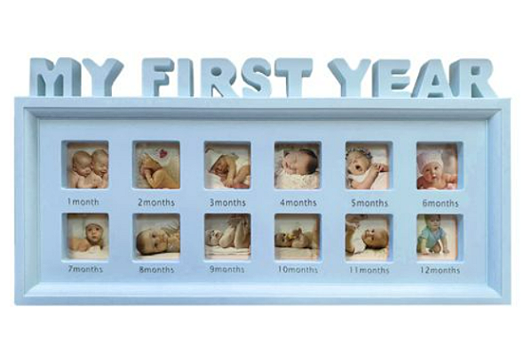 Porta Retrato Ano do Bebê Azul