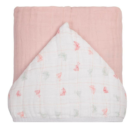 Toalha De Banho Soft Premiun  Papi Baby Com Capuz 90Cm X 70Cm - ALEGRIA BORBOLETA