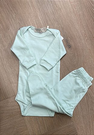 Body e Calça Algodão Pima Verde