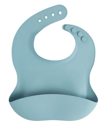 Babador Cata Migalhas De Silicone Azul Sonho Büp Baby