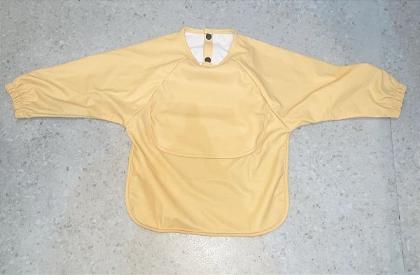 Babador com Manga Longa Amarelo