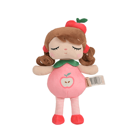 Boneca Metoo Com Caixa Mini Angela Frutas Maçãzinha