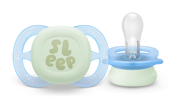 Chupeta Ultra Start Nighttime Unitária Verde e Azul 0-2Meses - Avent