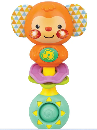 Chocalho Musical Macaquinho - Winfun - Colorido