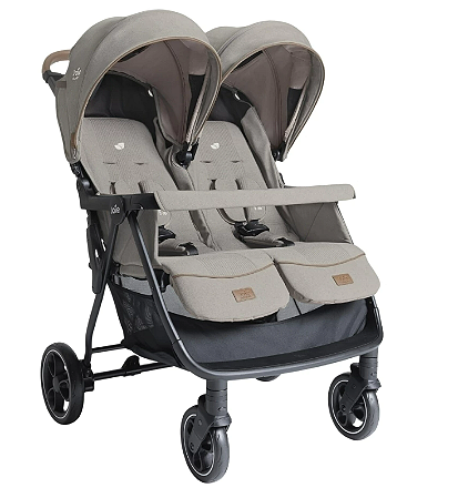 Carrinho de Bebê Para Gêmeos Estrella Cinza Maple - Joie