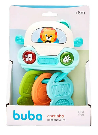 Mordedor Carrinho com Chaveiro Buba