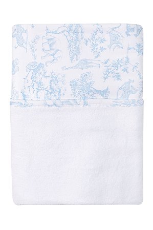 Cobertor Maxi Floc com Malha Azul