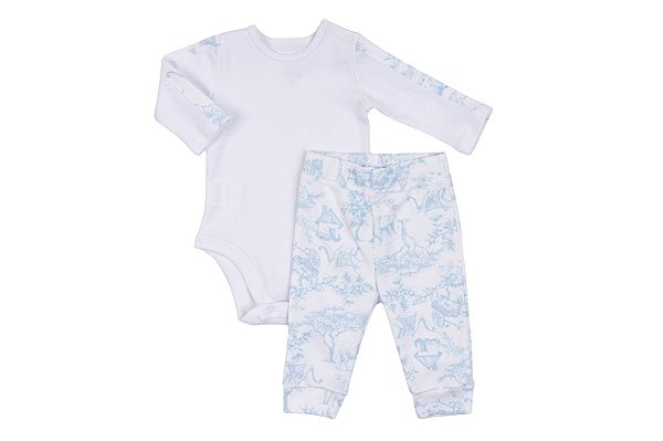 Conjunto Body e Calça Azul