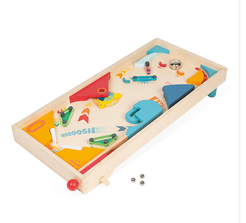 Brinquedo de Madeira Super Pinball Janod