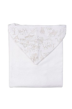Toalha com Capuz e Fralda Toile d Cinza