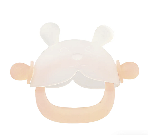 Mordedor de silicone soft c/pega Rosa - Pimpolho