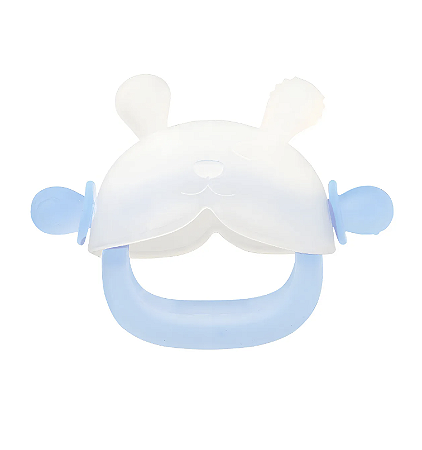 Mordedor de silicone soft c/pega Azul - Pimpolho