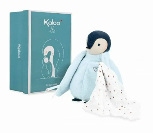 PINGUIM DE PELÚCIA COM CHEIRINHO DA MAMÃE AZUL