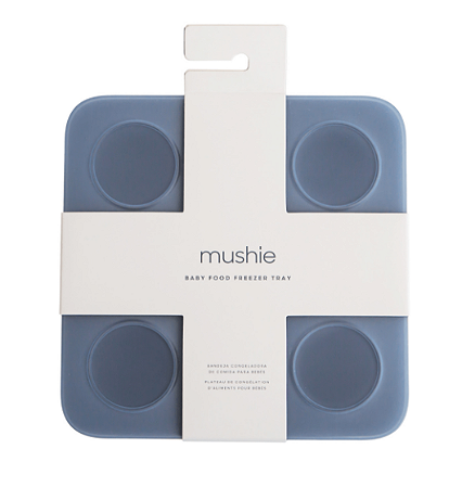 Forminha De Silicone Azul Mushie