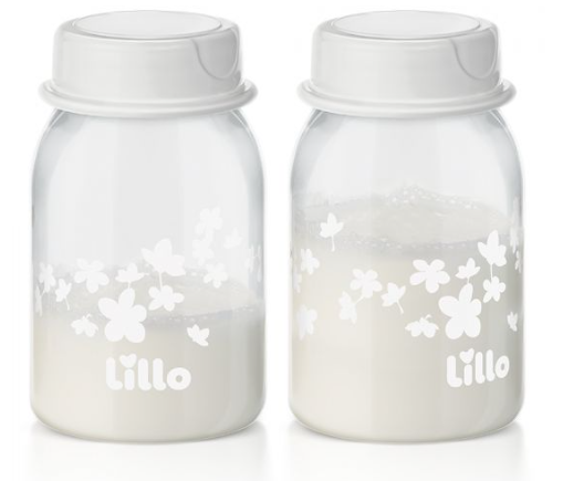 Kit 2 Potes para Armazenar Leite Materno - Lillo