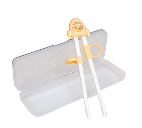 Hashi para Treinamento Kids Girafa Lola amarelo Manteiga (com Case)