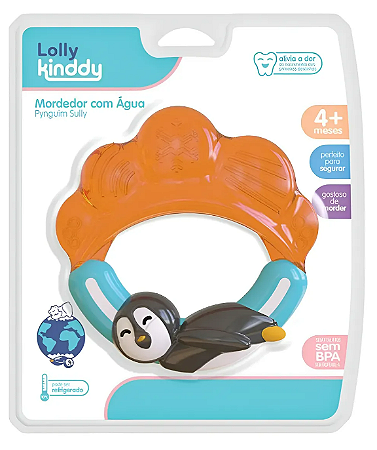 Mordedor Com Água Lolly Kinddy +4m Pinguim
