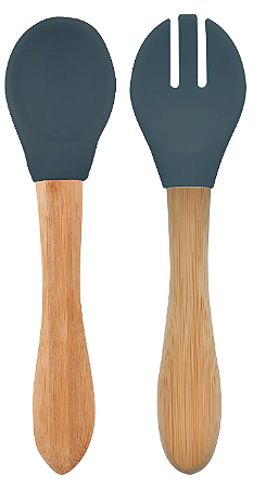 Colher e Garfo Dig In Deep Blue - Minikoioi