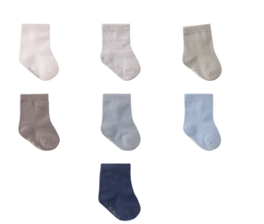 Kit meia semaninha lisa C/7 prs 00-15 masc Pimpolho