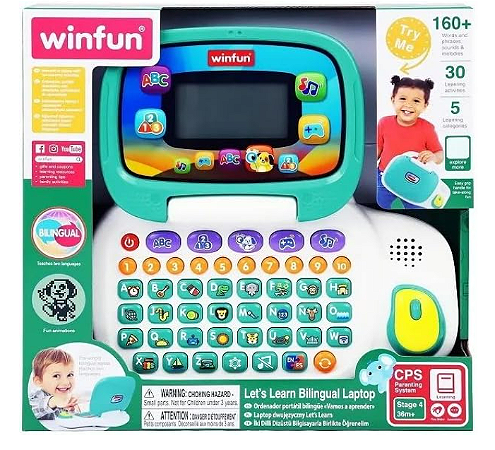 Winfun - Aprendendo Com O Laptop - Bilingue - Yestoys