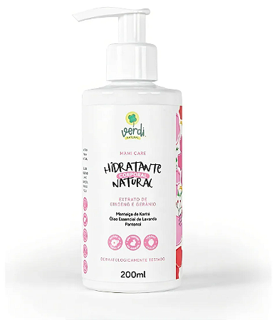 Hidratante Corporal Natural Ginseng e Gerânio - Mami Care