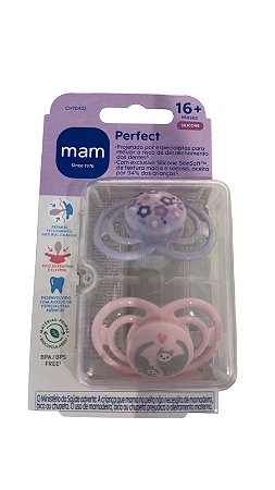 Chupeta Mam Perfect 16+ Meses Dupla - Menina
