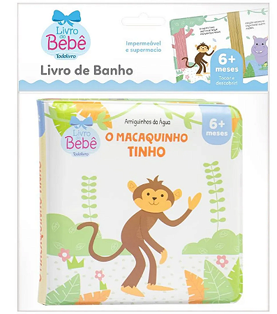 Livrinho de Banho Amiguinhos da Água - O Macaquinho Tinho