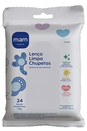 Lenço para Limpar Chupeta MAM