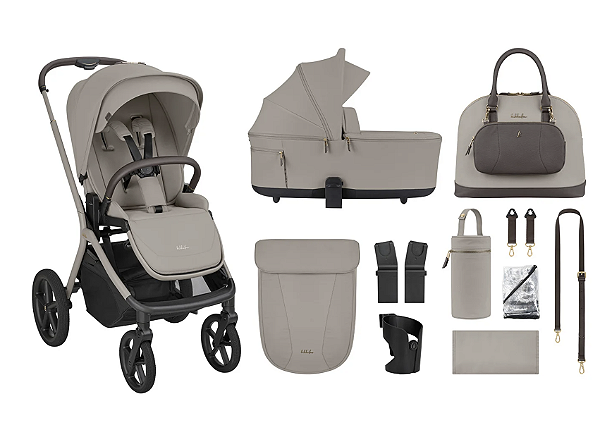 Carrinho de Bebê Platinum Goya Champanhe