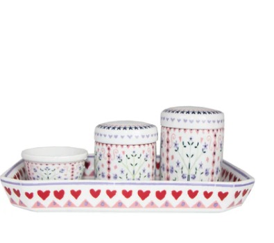 KIT HIGIENE AMEISE ENCANTO LILAS COM BANDEJA