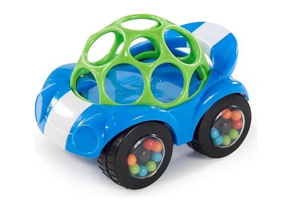 Carrinho Chocalho Bright Starts Oball Easy Grasp Azul