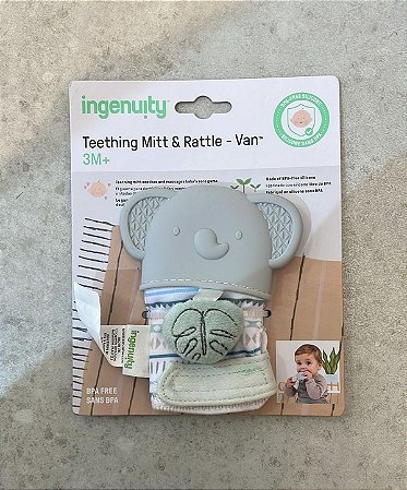 MORDEDOR TIPO LUVINHA KOALA CINZA - INGENUITY