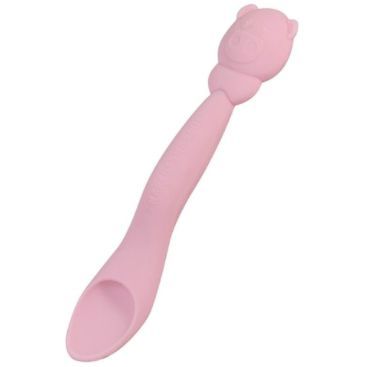 Colher em Silicone Porquinho Rosa - Marcus & Marcus