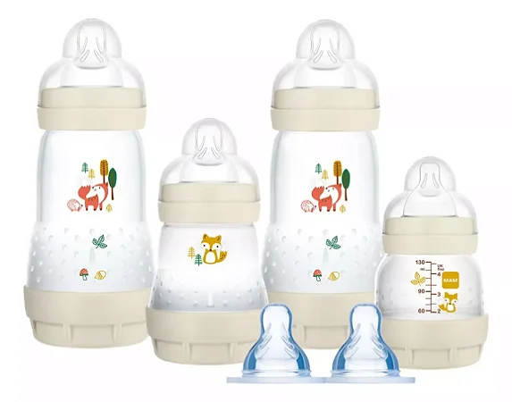 Kit Mamadeira Easy Start First Bottle Anti-Cólica e Auto-Esterilizáveis Neutra - MAM