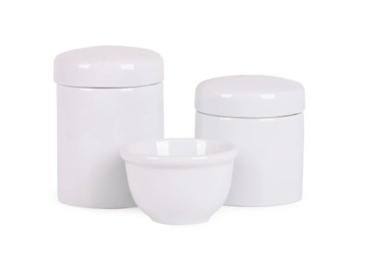Kit Higiene Branco Porcelana