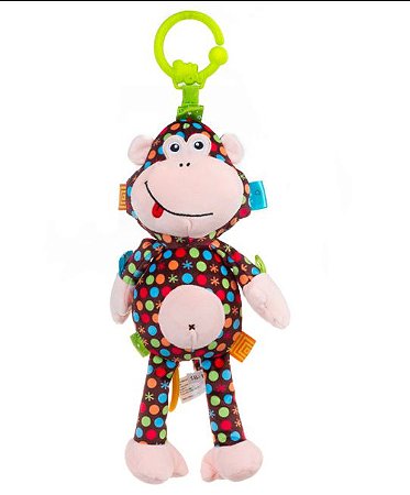 Monkey Pull String Musical Bell Monkey Martha - Balibazoo