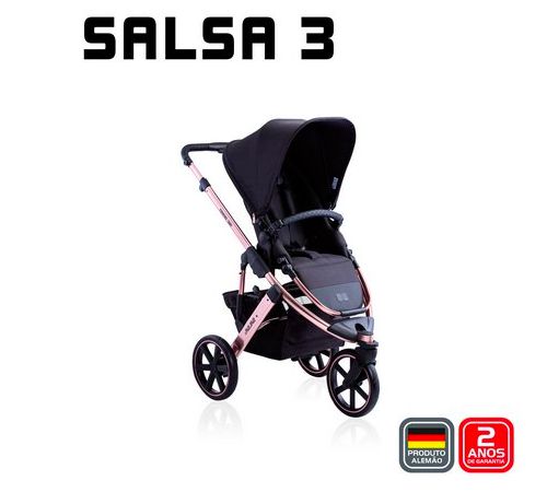 Carrinho de Bebê ABC Design - Salsa 3 Rose Gold