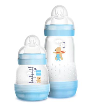 Mamadeira Easy Start 130ml + 260ml Azul - MAM