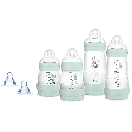 Kit Mamadeira Easy Start First Bottle Anti-Cólica e Auto-Esterilizáveis Azul - MAM