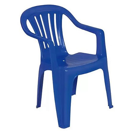Cadeira Mor Plast Azul 15151106