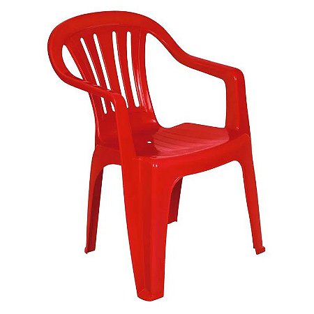 Cadeira Mor Plast Vermelha 15151105