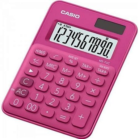 Calculadora de mesa MS-7UC-RD pink Casio
